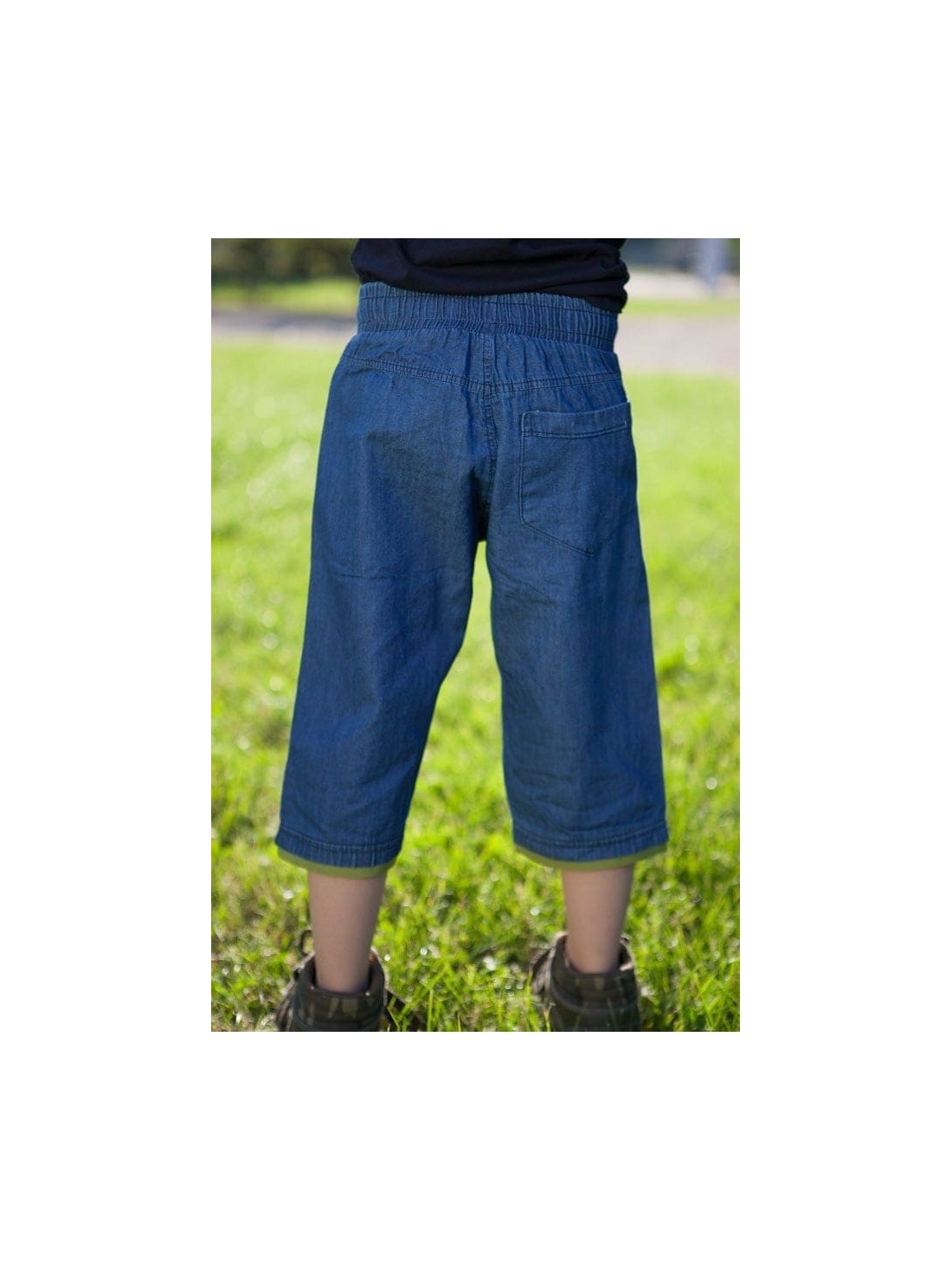 Pantaloni scurți din denim băieți - galben DZ6025 - Magazin online - Boutique